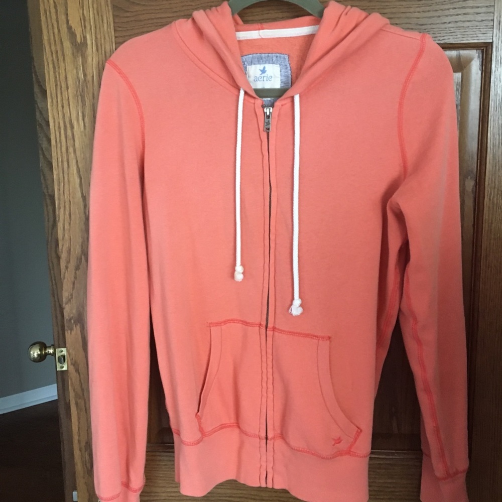 Aerie - Coral zip up hoodie/sweatshirt